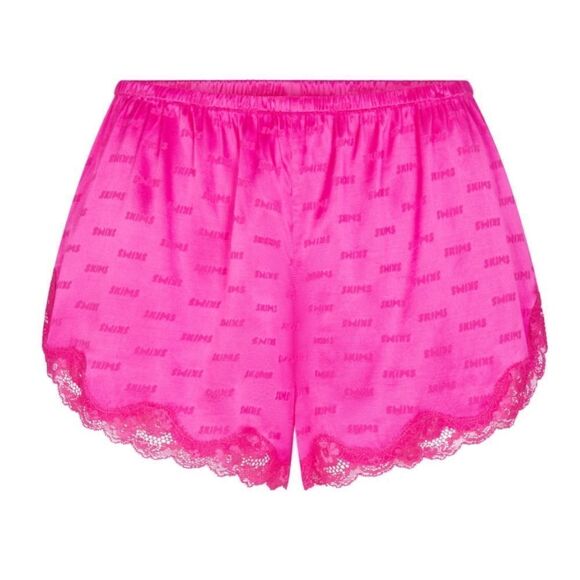 NWT skims woven jawquared short hot pink S - Picture 1 of 7